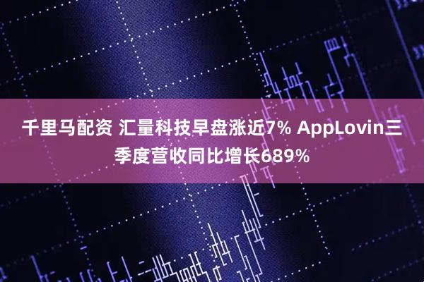 千里马配资 汇量科技早盘涨近7% AppLovin三季度营收同比增长689%